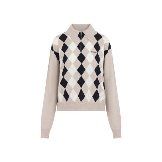 26FW 미우미우 스웨터 MML08BSOOO6033 F0006 NUDE NEUTRALS