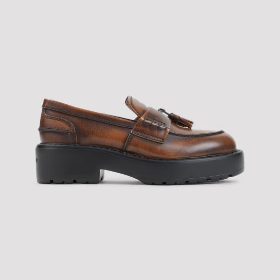 26FW 미우미우 로퍼 5D743EF0553KY8 F0038 BROWN - MIU MIU
