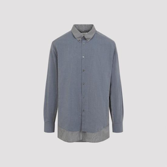 26FW 마르지엘라 긴팔 셔츠 S50DT0079MTN181 961 BLUE - MAISON MARGIELA