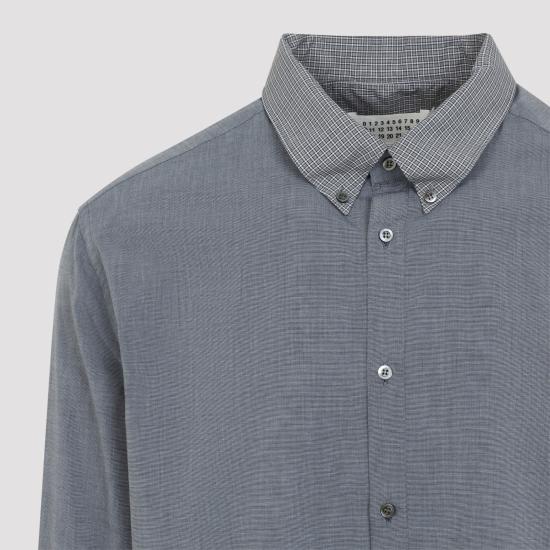 26FW 마르지엘라 긴팔 셔츠 S50DT0079MTN181 961 BLUE - MAISON MARGIELA