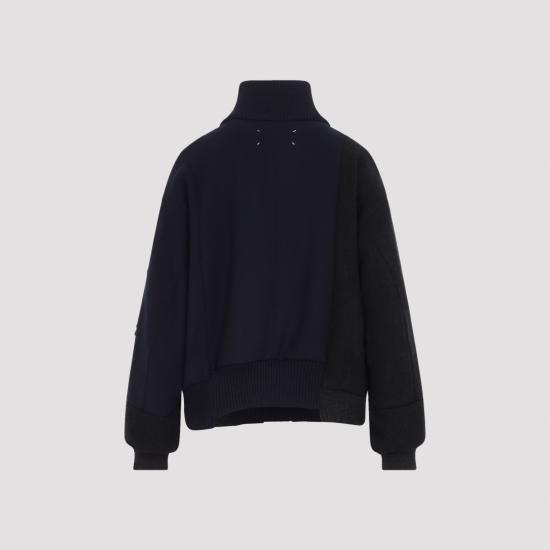 26FW 마르지엘라 투톤 울 봄버 재킷 S51AM0520M35935 961 BLUE - MAISON MARGIELA