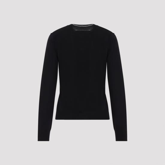 26FW MM6 메종마르지엘라 스웨터 S52HP0044M13037 900 BLACK - MM6 MAISON MARGIELA