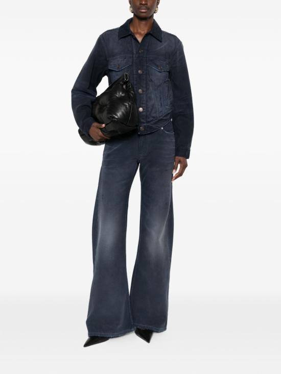 26SS 발렌시아가 커브드 웨이스트밴드 자켓 856423TTW64 8074 BLUE - BALENCIAGA