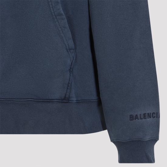 26SS 발렌시아가 후드 티셔츠 858143TTVL5 8806 BLUE - BALENCIAGA