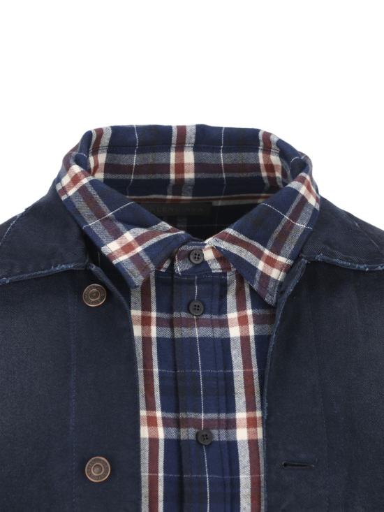 26SS 발렌시아가 패치드 셔츠 재킷 857174TTW64 8074 BLUE - BALENCIAGA
