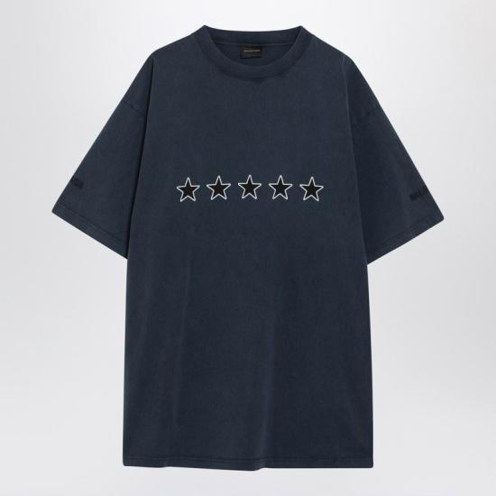 26SS 발렌시아가 반팔 티셔츠 850403TTVL2 8806 BLUE