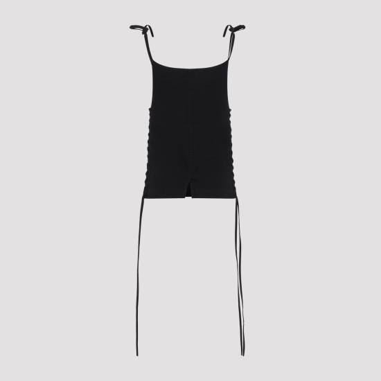 26SS 발렌시아가 민소매 티셔츠 857301TQP13 1000 BLACK - BALENCIAGA
