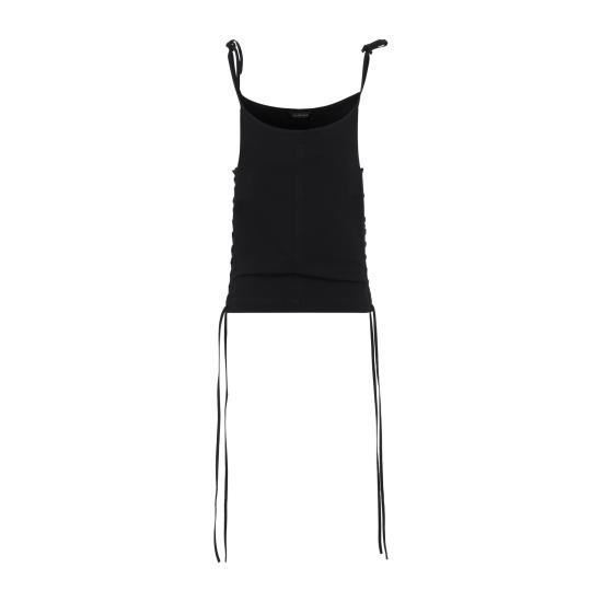 26SS 발렌시아가 민소매 티셔츠 857301TQP13 1000 BLACK