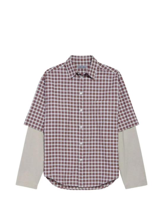 26SS 발렌시아가 긴팔 셔츠 866543TUM17 6011 RED