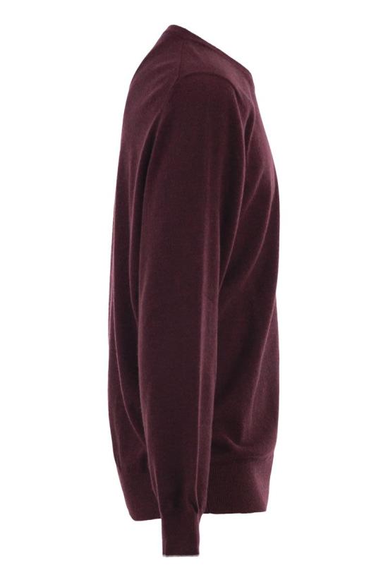 26FW 브루넬로 쿠치넬리 캐시미어 니트 M2200100 CNU36 BURGUNDY - BRUNELLO CUCINELLI