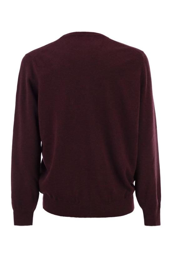 26FW 브루넬로 쿠치넬리 캐시미어 니트 M2200100 CNU36 BURGUNDY - BRUNELLO CUCINELLI