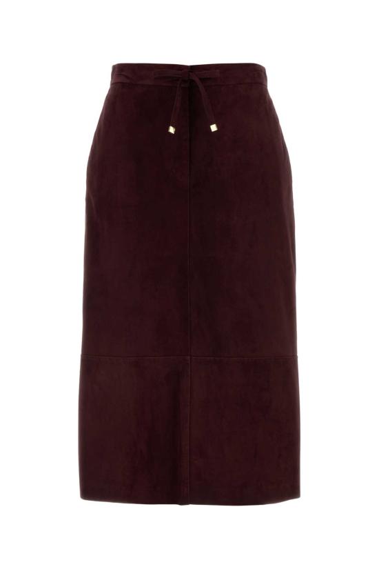 26FW 에스막스마라 미디 스커트 2629406011600 003 BURGUNDY