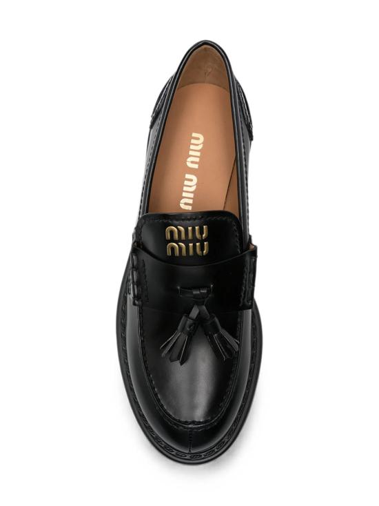 26FW 미우미우 로퍼 5D743EF055B4L F0002 BLACK - MIU MIU