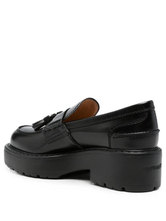 26FW 미우미우 로퍼 5D743EF055B4L F0002 BLACK - MIU MIU