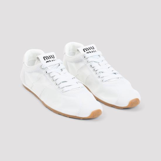 26FW 미우미우 레이스업 메쉬 스니커즈 5E709EF005099 F0009 WHITE - MIU MIU