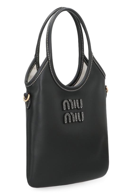  미우미우 토트백 5BA281VOLN2CRW F0002 BLACK - MIU MIU