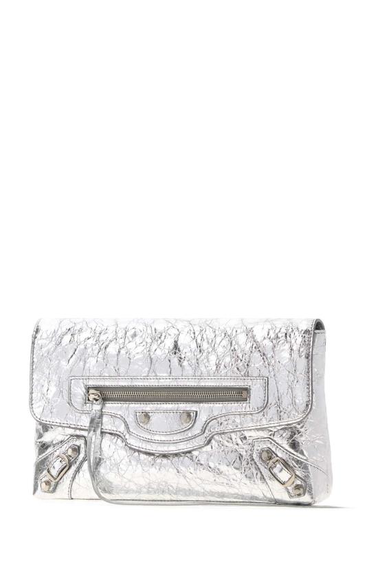 26FW 발렌시아가 클러치/파우치 8733862AA9R 8122 SILVER - BALENCIAGA
