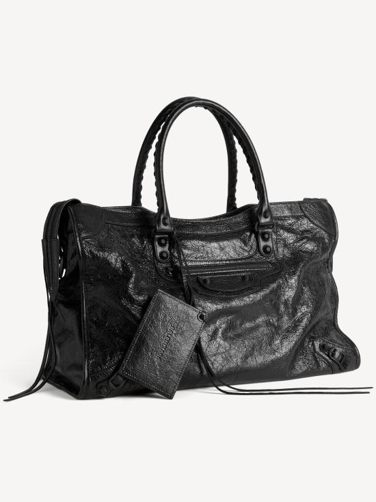 26FW 발렌시아가 르 시티 백 라지 8657652ACME1000 BLACK - BALENCIAGA