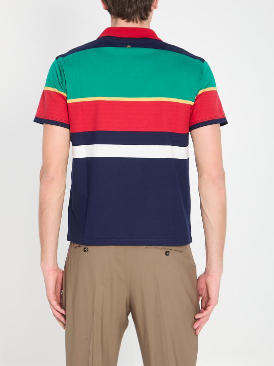 26SS 베르사체 폴로 티셔츠 10245791A178906G870 STRIPES - VERSACE