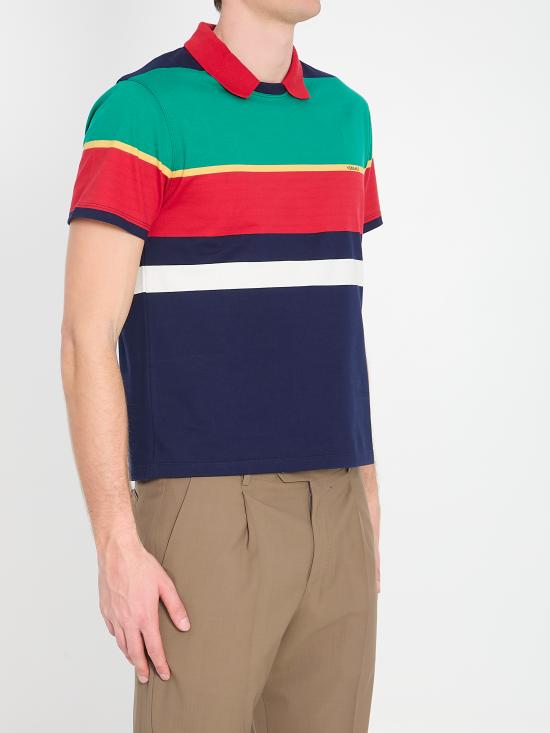 26SS 베르사체 폴로 티셔츠 10245791A178906G870 STRIPES - VERSACE