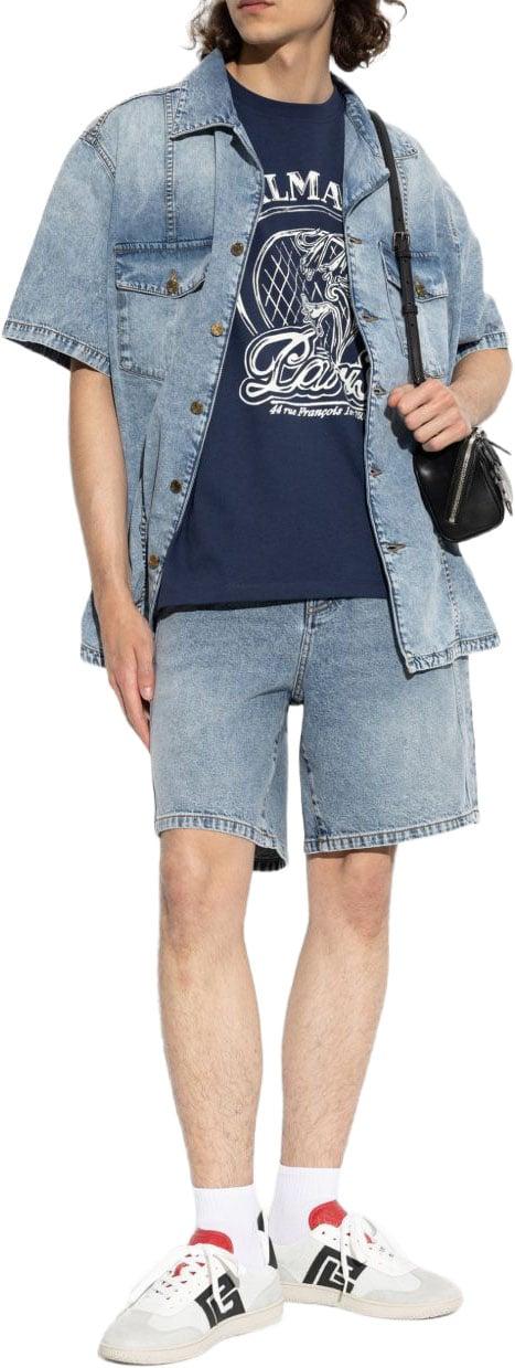 26FW 발망 탑 HH1EG000BD66SKZ NAVY - BALMAIN