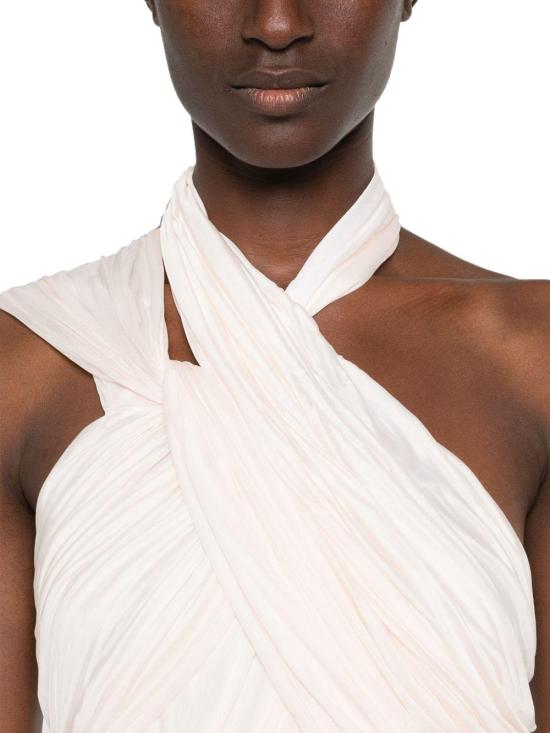 26FW 발망 미디 원피스 HF1RD110JM000TO WHITE - BALMAIN