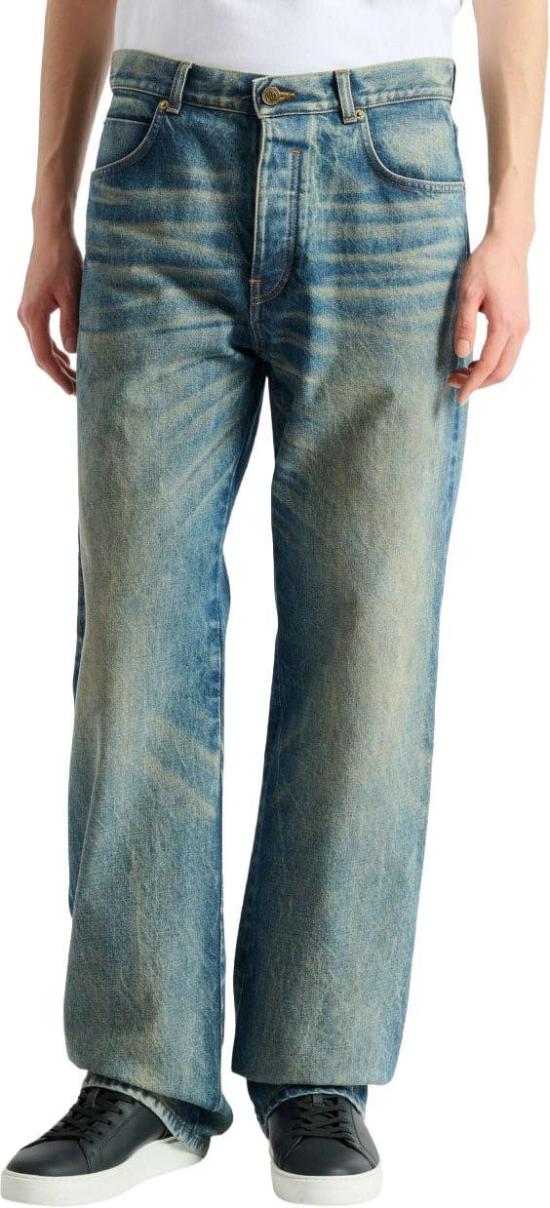 26FW 발망 데님 팬츠 HH1ML138DG106AW BLUE - BALMAIN