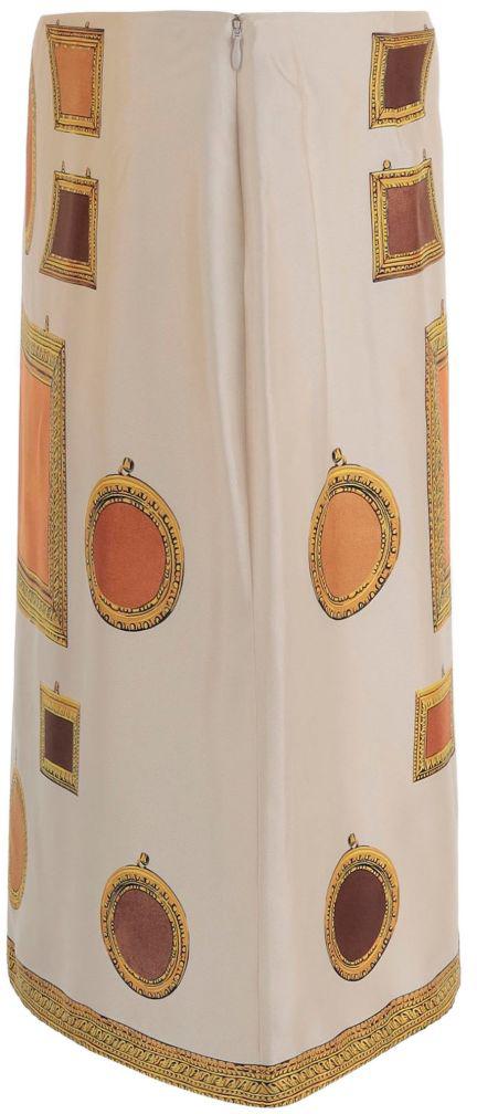 26SS 베르사체 미디 스커트 10246901A179515K920 WHITE - VERSACE