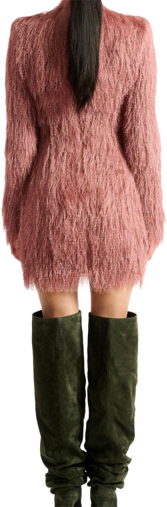 26FW 발망 숏 원피스 HF1R8975XM060EZ PINK - BALMAIN