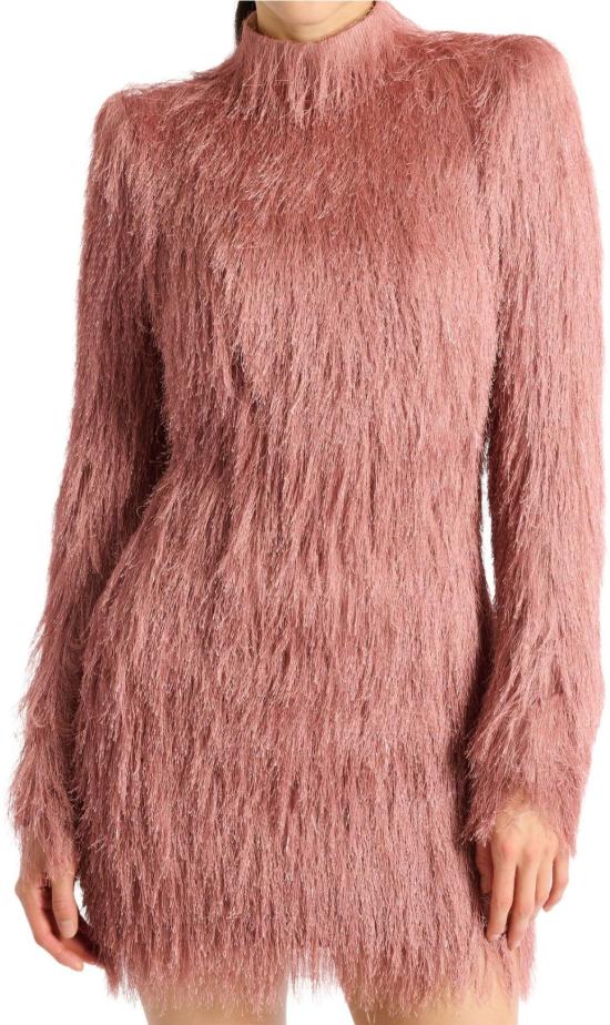 26FW 발망 숏 원피스 HF1R8975XM060EZ PINK - BALMAIN
