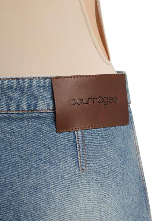 26SS 쿠레쥬 시그니처 데님 미니 스커트 126DJU342DE00587055 BLUE - COURREGES