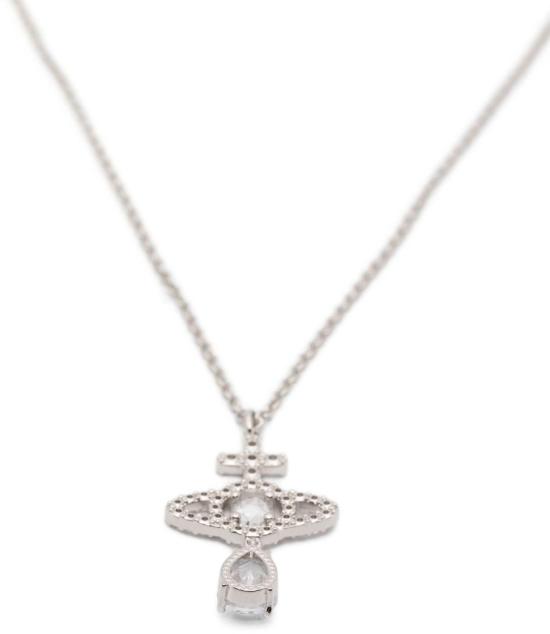 26SS 비비안웨스트우드 ORB 크리스탈 목걸이 630203IBP102 SILVER - VIVIENNE WESTWOOD