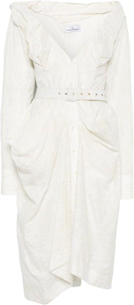 26SS 비비안웨스트우드 미디 원피스 110103BDW01ELA301 WHITE