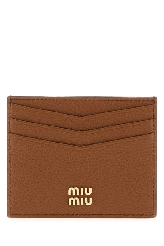 26FW 미우미우 나파 카드 지갑 나파 카드 지갑 5MC002ADT7 F0046 Camel