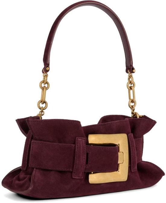 26FW 발망 숄더백 HN1AE994LSDD3GN MAROON - BALMAIN