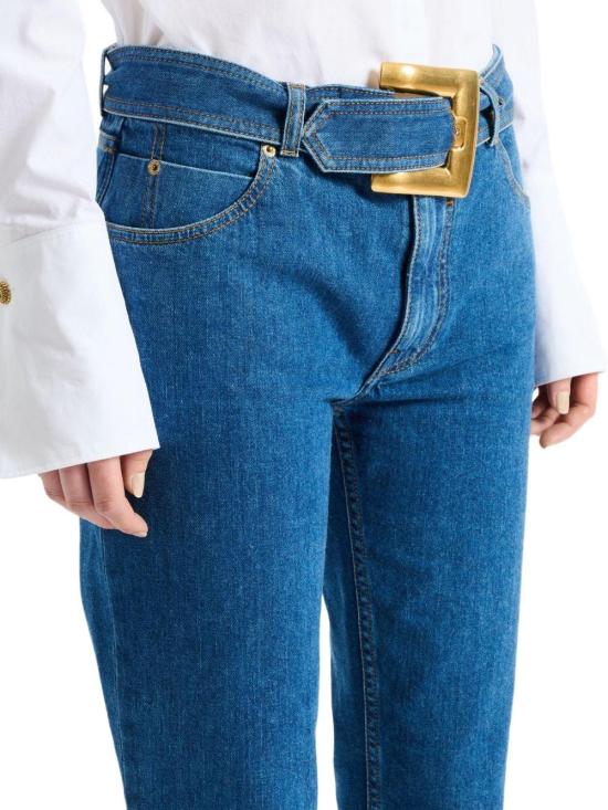 26FW 발망 데님 팬츠 HF1MF075DG086EX BLUE - BALMAIN