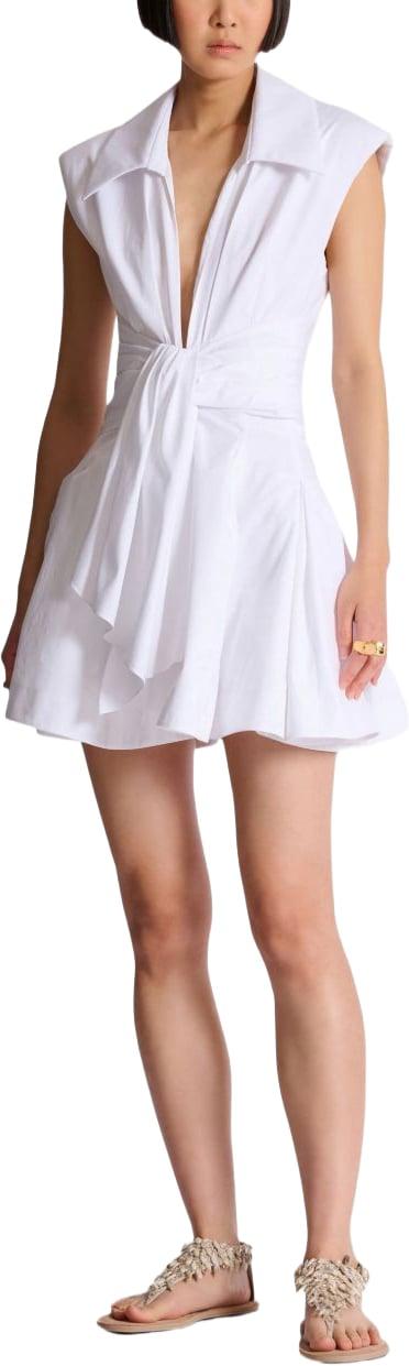 26SS 발망 숏 원피스 GF0R5181CB090FB WHITE - BALMAIN