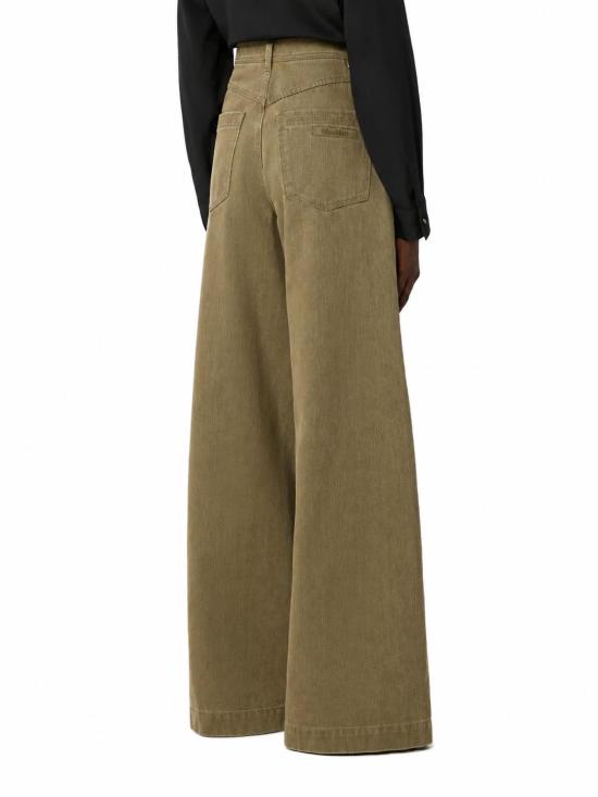 26FW 막스마라 스트레이트 팬츠 2621136081MXMALAMARO 002 VERDE KAKI - MAX MARA