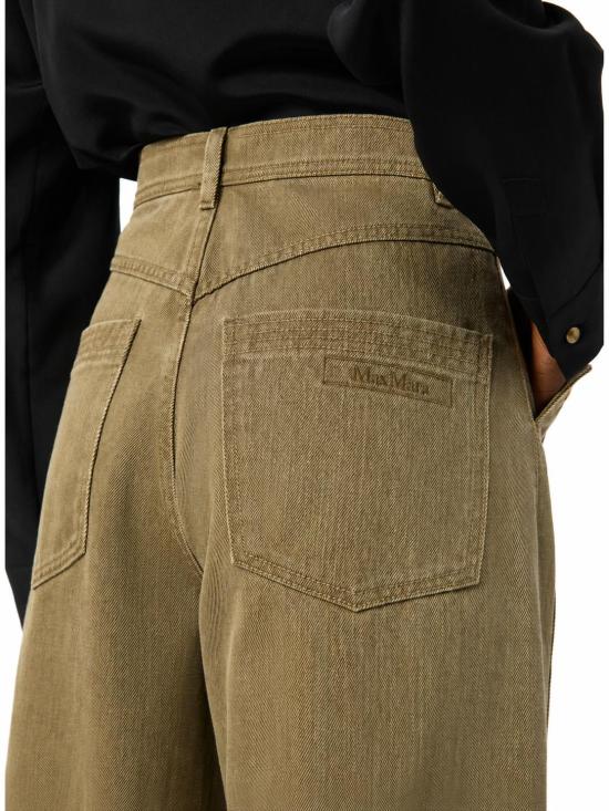 26FW 막스마라 스트레이트 팬츠 2621136081MXMALAMARO 002 VERDE KAKI - MAX MARA