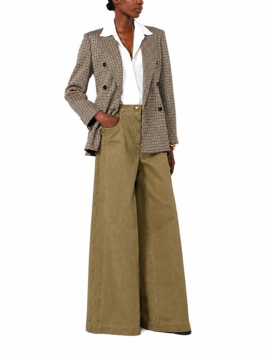 26FW 막스마라 스트레이트 팬츠 2621136081MXMALAMARO 002 VERDE KAKI - MAX MARA