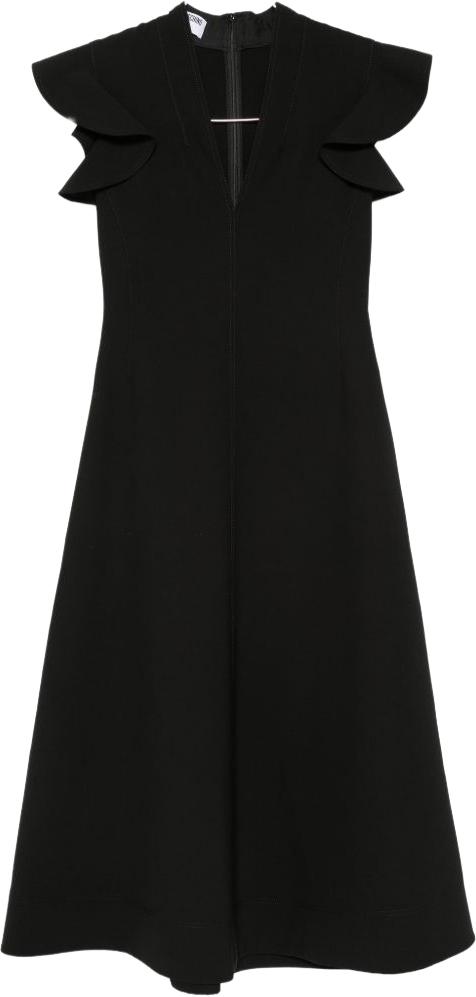 26FW 모스키노 미디 원피스 A044155240555 BLACK