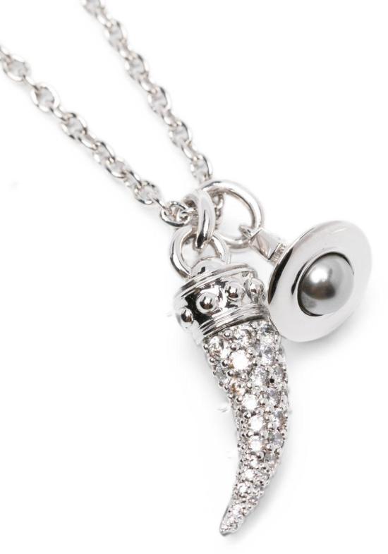 26SS 비비안웨스트우드 혼 펜던트 실버 목걸이 630203ITP748 SILVER - VIVIENNE WESTWOOD