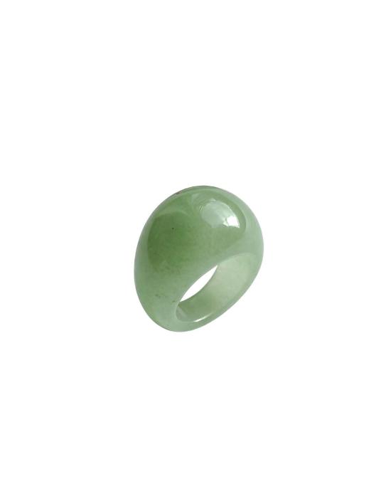 세레 반지 세리 돔 제이드 그린 어벤츄린 인장