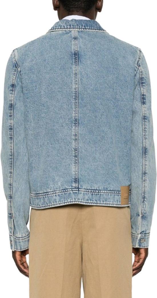 26FW 아미 스몰 하트 로고 코튼 지퍼 자켓 HJK835DE0046480 LICHTBLUE - AMI