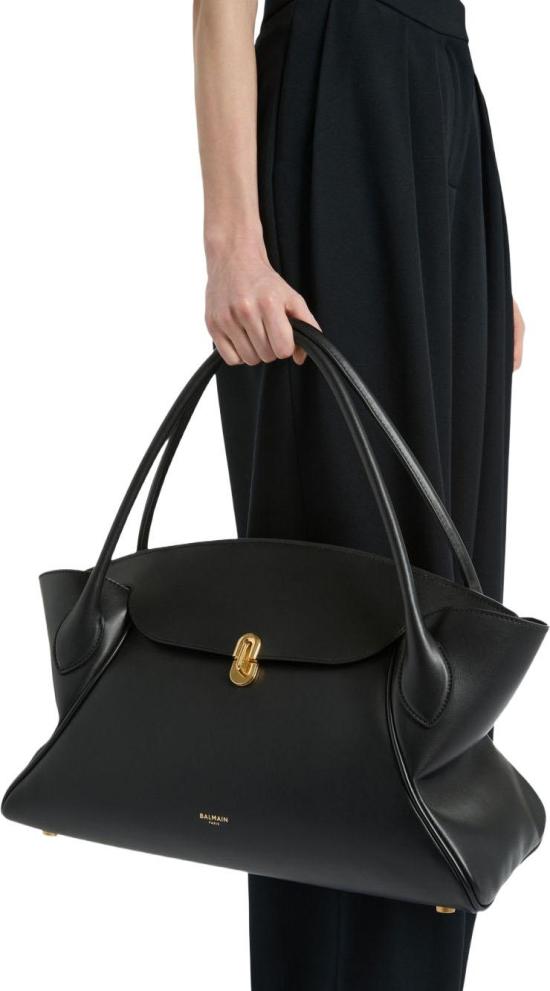 26FW 발망 숄더백 HN1DB068LTEX0PA BLACK - BALMAIN