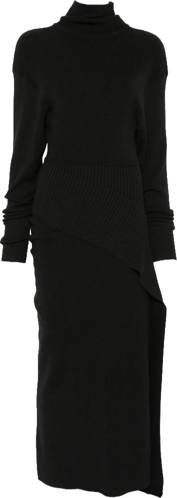 26FW 랑방 미디 원피스 RWDR0040K065H2510 BLACK
