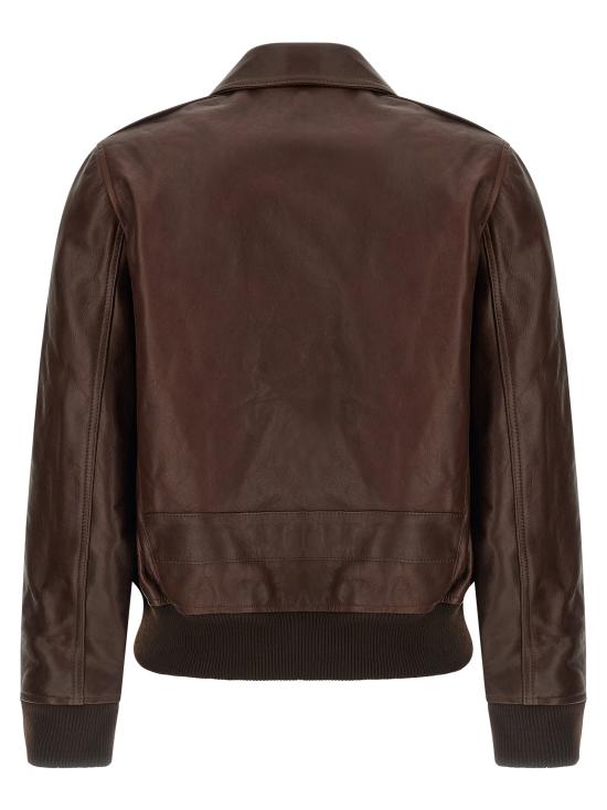 26FW 아페쎄 가죽 자켓 PXCDGF32052CAA Brown - A.P.C.