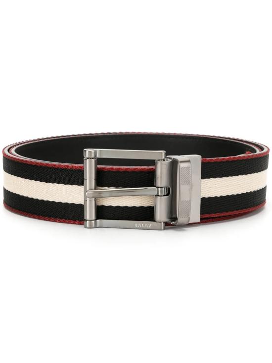  발리 벨트 600057 24347F070 BLACK BONE RED