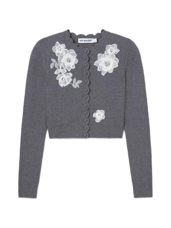 26FW 셀프 포트레이트 가디건 AW26 150C GR GREY