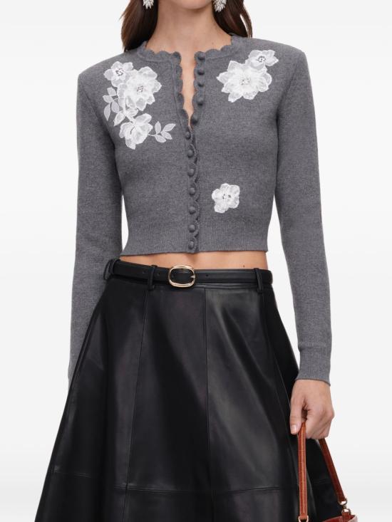 26FW 셀프 포트레이트 가디건 AW26 150C GR GREY - SELF PORTRAIT